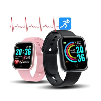 D20 Moterys Vyrai Fitness Tracker Smart Watch Širdies Ritmo Monitorius Kraujo Spaudimą 