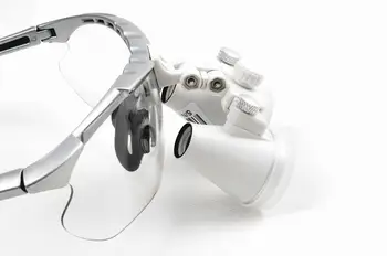 Dantų Medicininė Chirurgija Dual Lęšio, Didinamojo stiklo 3.5 X Nešiojamų Akinių didinamasis stiklas su LED Žibintų