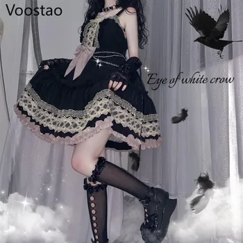 Dark Gothic Lolita Suknelė Mergaitėms 