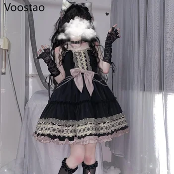 Dark Gothic Lolita Suknelė Mergaitėms 