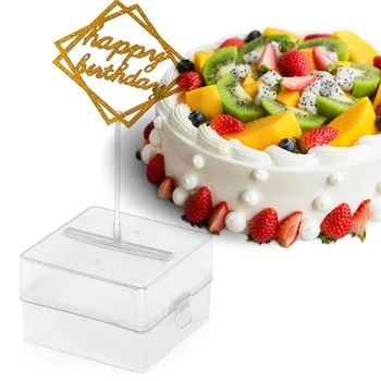 Daugkartinio naudojimo Pinigų Traukimo Dėžutė Happy Birthday Cake Pinigus Traukti Langelį Šalies Deco H056