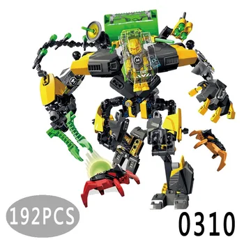 DECOOL Hero Factory 6.0 Crystal Beast EVO Furno XL Robotas Duomenys Plytos, Statyba Blokai Žaislai, Vaikų Berniukas Gimtadienio Dovanos