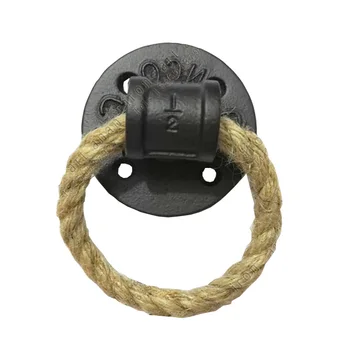 Derliaus Amerikos lašas žiedas stalčių rankenėles, kanapių virvė juoda bronza spinta rankena Spintos Išsitraukia Baldai Aparatūra