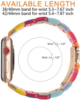 Derva Diržu, apple watch band 44mm 40mm 42mm 40mm Accessoreis prabanga watchband diržo apyrankę iWatch serijos 3 4 5 se 6 grupė