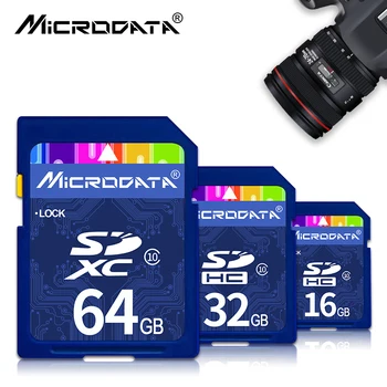 Didelės spartos 10 Klasė SD Kortele 8GB 16GB 32GB 64GB 128GB 256 GB carte sd Atminties Kortelė SDHC/SDXC, usb 
