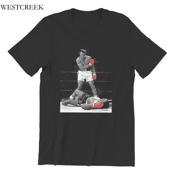 Didmeninė vyriški T-Shirt Muhammad Ali Bokso Porų Atitikimo Mielas JAV Dydis Custom T-Shirt 48608