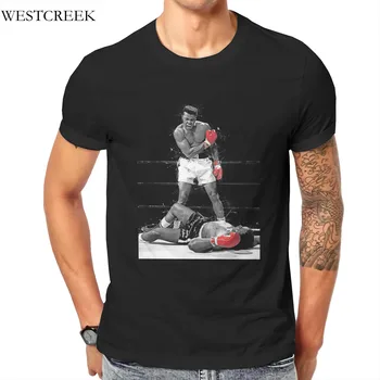 Didmeninė vyriški T-Shirt Muhammad Ali Bokso Porų Atitikimo Mielas JAV Dydis Custom T-Shirt 48608