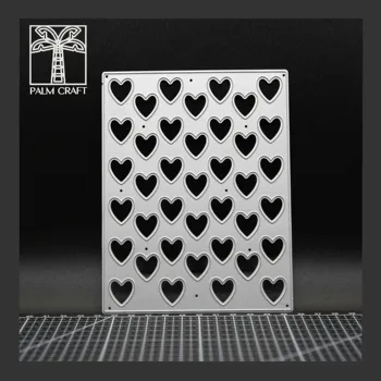 Die pjovimo miršta meilė širdies formos valentino kortelės apdaila metalo 2020 