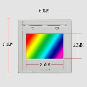 Difrakcijos gardelės 300 linijų 1mm Optinis mokymo eksperimentas Perdavimo grotelėmis Spektrofotometru Pritaikoma