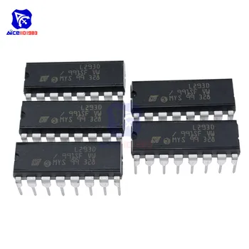 Diymore 5VNT/Daug IC Chip L293 L293D DIP16 CINKAVIMAS-16 Motor Driver Chip PAR PushPull 4 Kanalų Modulis IC Žetonų