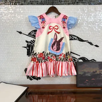 Dizaineris drabužius 2021 m. vasaros naujojo sodo arbatos pertrauka kūdikių suknelė cute girl princesė suknelė nauja vakarų stiliaus