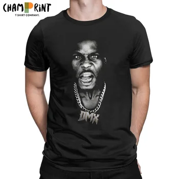 Dmx Rip Reperis Hip-Hop 90s Marškinėliai Vyrams Grynos Medvilnės Nuostabus T-Shirt Crewneck Tees trumpomis Rankovėmis Drabužius, Plius Dydis