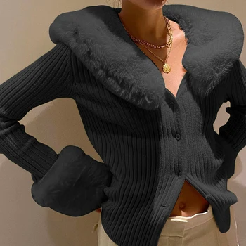Dryžuotas marškinėliai V Kaklu, Komplektai, Plunksnų Kratinys Trikotažas Mygtuką Tees 2021 Moterų Streetwear Mados Kietas Viršūnes, susagstomi megztiniai