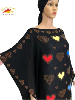 Dubajus Abaja Afrikos Deimantų Medvilnės Musulmonų Suknelė Moterims Nemokamai Dydis Dashiki Suknelė Afrikos Lady HB087