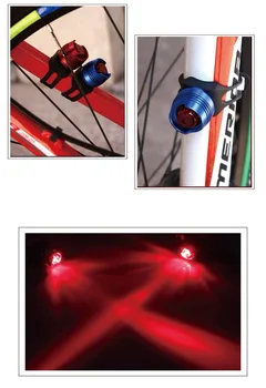 Dviratis Dviračio Šviesos Dviračių Perspėti, Raudonas LED Galinis Žibintas 3 režimais, atsparus Vandeniui Mirksi Saugos Įspėjimas Lempų Dviračių Priedų Naujas