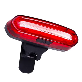 Dviračio galinių žibintų USB Įkrovimo Raudona Balta 50 Liumenų COB LED Lauko Dviratį Priekiniai Įspėjamoji Lemputė