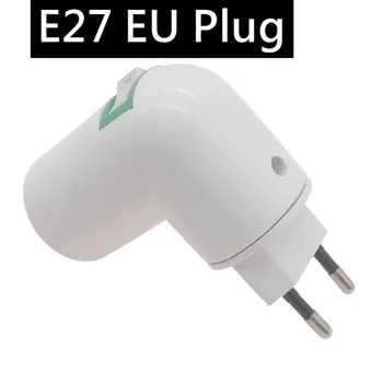 E27 Lempos Laikiklis LED Lemputės Adapteris Turėtojas Lizdas Splitter 360°Pasukti ES Plug Lempos Žibintas Bazės Apšvietimo Reikmenys
