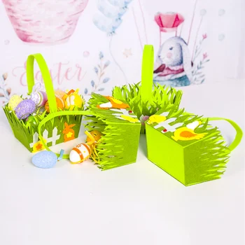 Easter Bunny Kiaušinių Krepšelį 2021 Kūrybos Vaikų Ne Austi Saldainiai Kiaušinių Laikymo Krepšelis, Vaikams Nešti Maišą