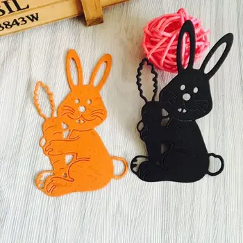 Easter Bunny Rabbit Metalo Pjovimo Miršta Trafaretas 