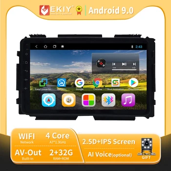 EKIY Android 9.0 Automobilio Radijo Honda Vezel HR-V HRV 2016-2019 Stereo WIFI, BT, GPS Navigacijos, Multimedijos, Vaizdo Grotuvas, Galvos Vienetas