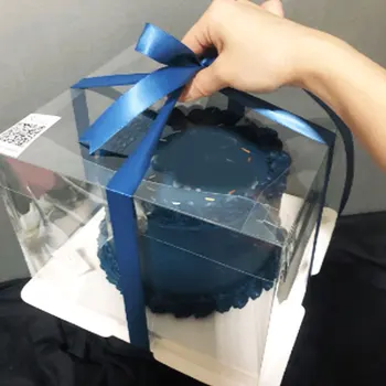 Ekologiškas Kepimo Pakuotės Dėžutė Skaidri Cake Box Saugaus Pakavimo Reikmenys Desertas Pakuotės, Dėžutės, Pakavimo Dėžutė