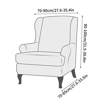 Elastinga Sparnas Kėdė Padengti Modernus Kieto Spandex Karalius Atgal Šlaitinių Atsipalaiduoti Wingback Kėdžių Užvalkalai už Kambarį Fotelis Apima