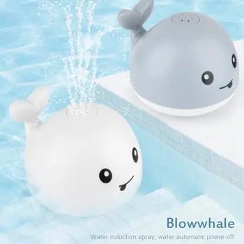 Elektros Indukcijos Vandens Srove Banginio Formos Elektros Žaislas Su Šviesos Ir Muzikos Kūdikių Išskirtinį Vonios Žaislas