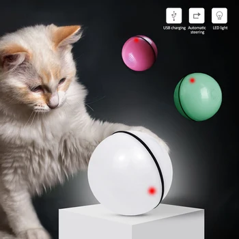 Elektros Katė Kamuolys USB Smart Šokinėja Magic Roller Ball Katė LED Geležinkelių 