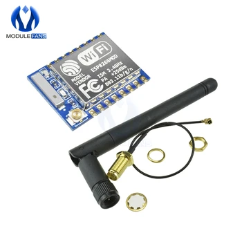 ESP8266 Wifi Modulis ESP-07 su 11cm 2.4 G Bevielio SMA Antena Stick 2dB 2.5 dB Įgyti NRF24L01 PA 20cm Adapterio Kabelis
