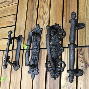 Europos retro sodo ketaus kiemo meno durų rankenos namų apdaila, Sienų apdaila durų rankena kambario aksesuarai