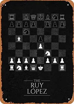 Fanzi Derliaus Išvaizdą Metalo Pasirašyti Šachmatų Angos Ruy Lopez Šachmatų 8