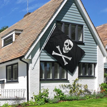 Flagnshow Piratų Vėliava Poliesteris Aukštos Kokybės Spausdinta Piratų Jolly Roger Vėliava
