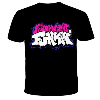 Funkin-3D O-kaklo T-shirt vaikų berniukų, mergaičių trumparankoviai streetwear Harajuku vaizdo žaidimai vasaros mados 2021