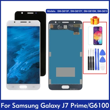 G610 Originalus SAMSUNG Galaxy J7 Premjero 2016 On7 SM G610F G610M G610Y DS LCD Ekranas Su Jutikliniu Ekranu, skaitmeninis keitiklis Asamblėja