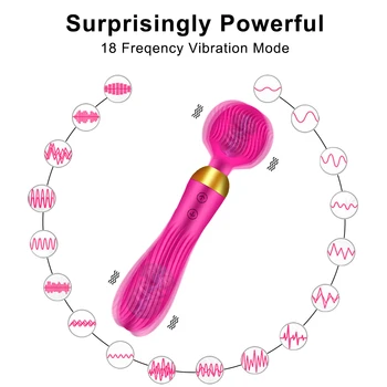 Galingas AV Dildo Clit Klitorio Vibratorius Moterų Sekso Žaislas, skirtas Suaugusiems, Moterims, Magic Wand Massager Vibruojantis Stimuliatorius Intymių Prekių