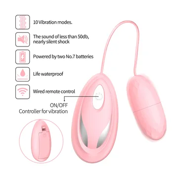 Galingas Vibruojantis Kiaušinėlis, 10 Greičio Klitorio Stimuliatorius G-Spot Makšties Massager Kulka Vibratoriai Sekso Žaislai Moterims