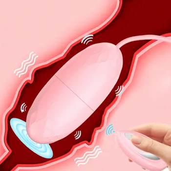 Galingas Vibruojantis Kiaušinėlis, 10 Greičio Klitorio Stimuliatorius G-Spot Makšties Massager Kulka Vibratoriai Sekso Žaislai Moterims