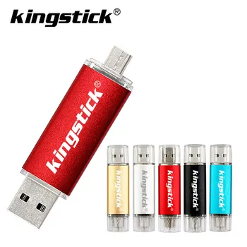 Geriausia Pardavimo OTG USB Flash Drive key usb 2.0 stick 64G otg pen ratai Išmanųjį telefoną Pendrive 4g, 8g 16g 32g 128G saugojimo įrenginiai