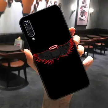 Gražus Angelas Sparnų Spalvinga Telefoną Atveju Xiaomi Redmi Pastaba 7 8 9 9s Pro Coque Silikono Coque Dangtis