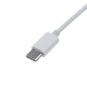 GREITAS LAIVAS! Juoda/balta Kokybės USB-C C Tipo 3,5 mm Jack Ausinių Kabelį Audio Aux Kabelis Adapteris Xiaomi 