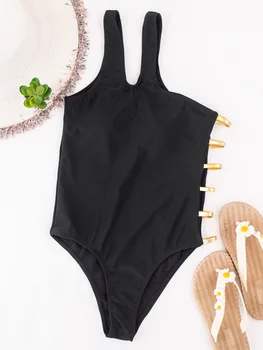Gryna Juoda vientisi maudymosi kostiumėlį, 2021 M. maudymosi Kostiumėliai, moteriški Nuožulnios Pečių Nereguliarus Slim-Fit Lieknėjimo maudymosi kostiumėlį, Seksualus Bikini Monokini