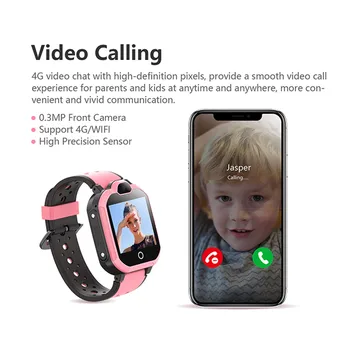 H01 4G vaikai Smart Žiūrėti GPS WIFI Vaizdo Skambutis, SOS IP67 atsparus Vandeniui Vaikas Smartwatch Fotoaparato Ekranas Tracker Vieta Žiūrėti Telefonas