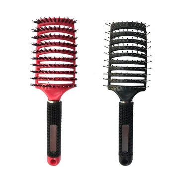 Hairbrush Moterų, Moterų Plaukų, Galvos odos Masažas Šukų Šerių&nailono Hairbrush Šlapias Garbanotas Detangle Plaukų Šepetys Salonas