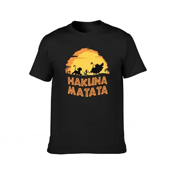 Hakuna Matata vyriški T Marškinėliai Vasarą Dizaineris Medvilnės Marškinėlius trumpomis Rankovėmis Mados Viršūnes Spausdinimo Tee Drabužių, Negabaritinių 6XL T-Shirts