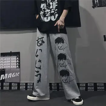 Harajuku moteris kelnės Japonų modelis hip-hop kelnės moterims, platus kojos ziajać moterys vyrai jogger moterų kelnės atsitiktinis Negabaritinių kelnės