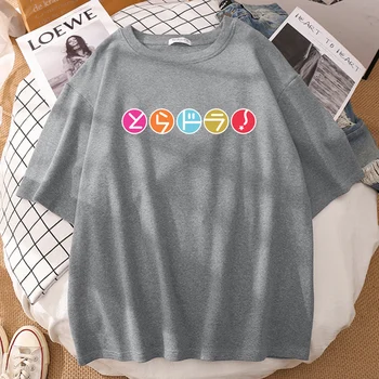 Harajuku Moterų marškinėliai Toradora O-Kaklo trumpomis Rankovėmis Negabaritinių Tshirts Juoda Hip-Hop vatos Pagaliukai 2021 M. Vasaros Naujus moteriškus sportinius marškinėlius