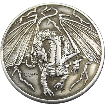 HB(159)JAV Valkata Morgan Doleris Kaukolės Skeletas, Zombie Sidabro Padengtą Kopijuoti Monetas