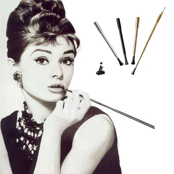 Hepburn tos Dalies Cigarečių Savininko Retro Filtras Pypkės Teleskopinis Ilgas Strypas Foto Veiklos Prop Kandiklį cigaret