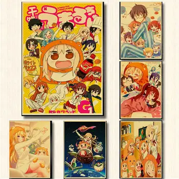 Himouto Umaru-chan Plakatas Japonų Stiliaus Klasikinių Anime ir Animacinių filmų Juokinga Siena Lipdukas Coffee House Baras Meno Tapybos
