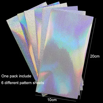 Holografinis Skaidrus lazerio PVC lipnios vaivorykštės spalvų lipdukai mobiliojo telefono apvalkalas atveju, lipdukas medžiagos, 